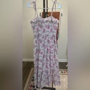 Francesca's Collections Pink Floral Dress